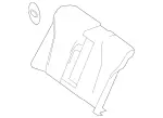 22292000298S06 - Body: Seat Back Cover for Mercedes-Benz Image