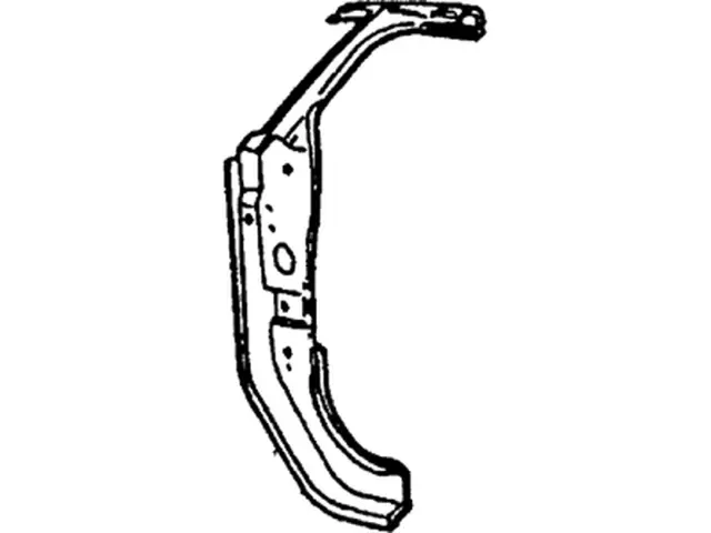 6C3Z2502501A - Body: Hinge Pillar for Ford: Excursion, F-250 Super Duty, F-350 Super Duty, F-450 Super Duty, F-550 Super Duty Image