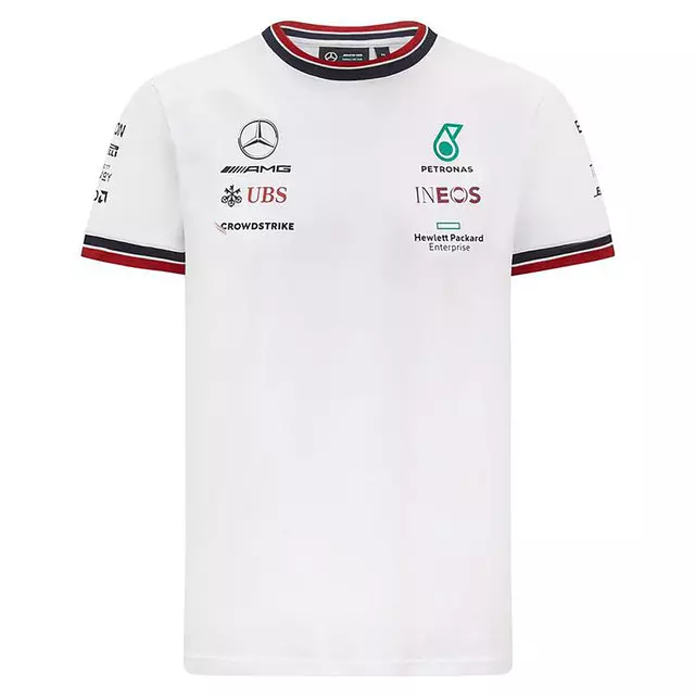 152404703 - : Mer Motorsport Mercedes Team T-Shirt Whi for Mercedes-Benz Image