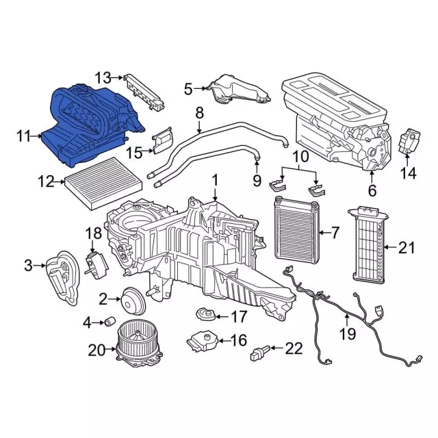 Cabin Air Intake Duct - Ford (HL3Z-19A618-AD)