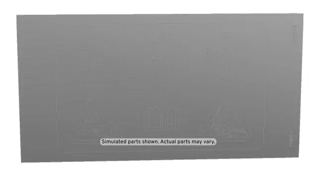 25808256 - Body: Battery Label for Cadillac: CTS, STS Image