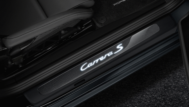 99104480035 - Exterior: Door Entry Guards In Carbon - Illuminated for Porsche: 911 Image