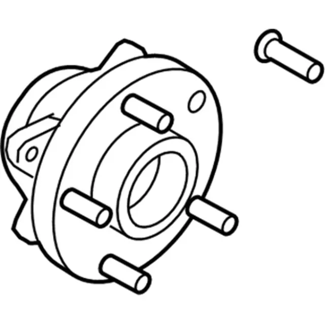 DG9Z1104T - : Wheel Bearing And Hub Assembly for Ford Image