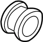 544454P000 - : Rack And Pinion Mount Bushing for Infiniti Image