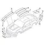 FR3Z9920000CV - : 2020-2022 Ford Mustang - Stripe Tape for Ford: Mustang Image