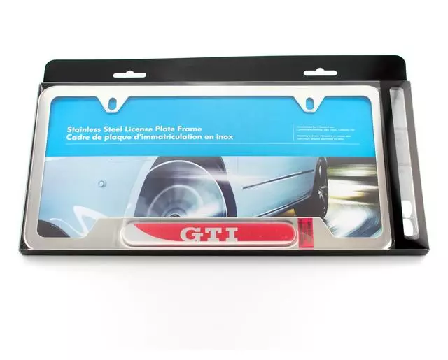 5GV071801 - Exterior: License Plate Frame - Gti - Polished for Volkswagen: GTI Image