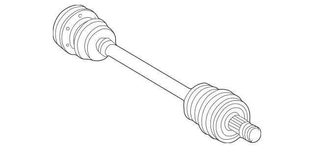 1703502800 - : Rear Axle Shaft for Mercedes-Benz Image