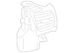 2158300254 - Heating and Ventilation: Nozzle for Mercedes-Benz: CL500, CL55 AMG Image