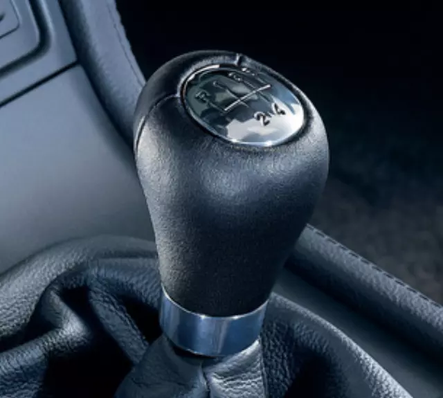 51162491402 - Interior: Bmw Black Leather 5 Speed With Chrome Emblem for BMW Image