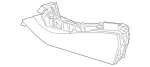 17668031017H52 - Body: Console for Mercedes-Benz Image