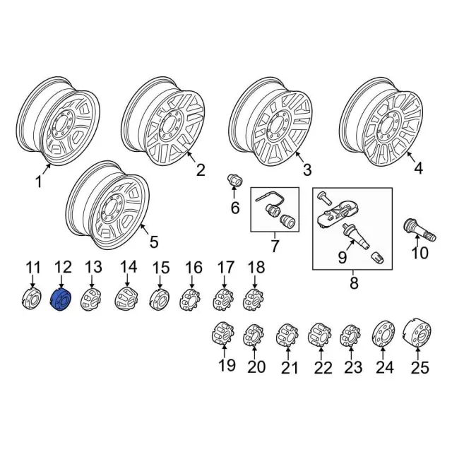 Wheel Cap - Ford (HC3Z-1130-EA)