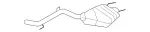 2164902921 - : Muffler &amp; Pipe for Mercedes-Benz Image
