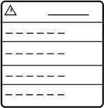 993D04GA1A - Body: Warning Label for INFINITI: M35h, Q50 | Infiniti: Q70 Image