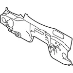 FL3Z1501670D - Body: Engine Compartment Insulation for Ford: F-150 Image