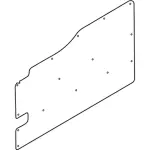 CK4Z6127411B - Body: Lower Trim Panel for Ford Image