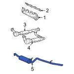 YL3Z5230BA - Exhaust: Exhaust Muffler for Ford: F-150 Image