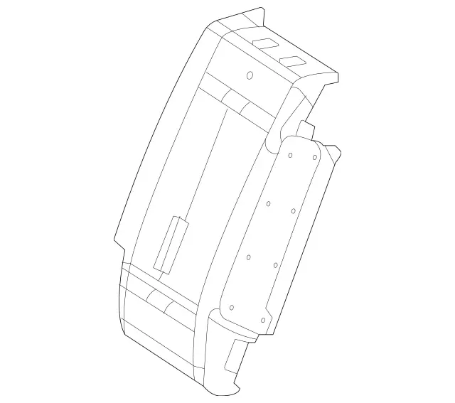 1679200016 - Rear Seat Bench: Padding, Rr Seat Backrest for Mercedes-Benz: GLS450, GLS580, GLS63 AMG, Maybach GLS600 Image image