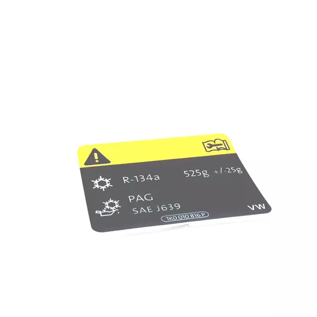 5C6010008 - Body: AC Label for Volkswagen Image