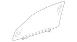 2087200400 - : Door Glass for Mercedes-Benz Image
