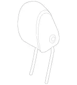 2389706500 - Driver Seat: Head Restraint for Mercedes-Benz Image