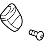 CA8Z7460045AB - Electrical: Center Buckle for Ford: Flex | Lincoln: MKT Image