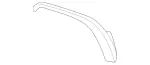 2138859300 - Detachable Parts: Side Spoiler for Mercedes-Benz: E300, E350, E43 AMG, E53 AMG, E63 AMG S Image
