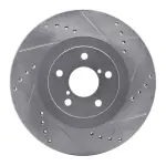 63113033R - : DFC Brake Rotor - Drilled and Slotted - Silver for DYNAMIC FRICTION Image