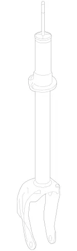 1663232400 - Springs, Suspension and Hydraulic Components: Shock Absorber for Mercedes-Benz Image