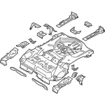 CV6Z7811215A - Body: Floor Pan Assembly for Ford: Escape | Lincoln: MKC Image