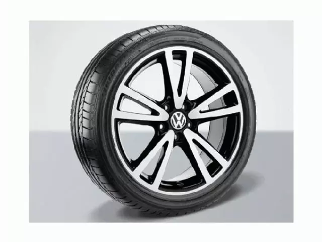 1K5071497041 - Wheels: 17in Vision Wheel - Machined Finish W/ Black for Volkswagen Image