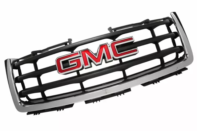 Bright Chrome Front Grille with GMC Emblem and Clips - GM (22761792)