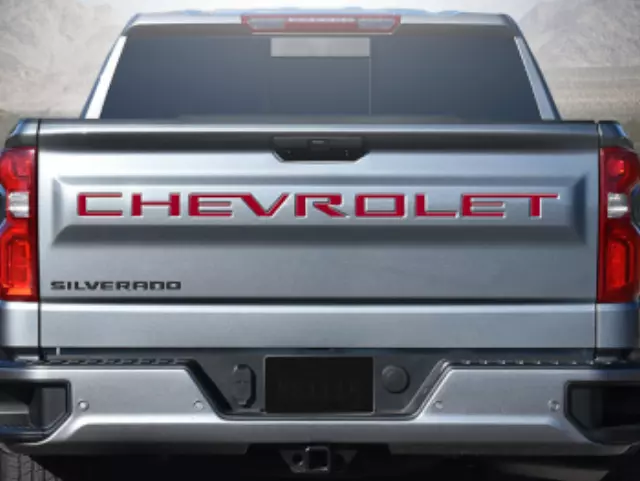 19432561 - Exterior: 3-D Urethane Chevrolet Tailgate Lettering for Chevrolet: Silverado 1500, Silverado 1500 LTD, Silverado 2500 HD, Silverado 3500 HD Image
