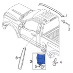 ML3Z1529077AAPTM - Body: Lower Molding for Ford Image