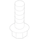 19844329 - Panelling: Pan Head Screw for Mercedes-Benz Image