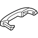 FB5Z7822404FA - : Handle, Outside for Ford: Explorer, Police Interceptor Utility Image