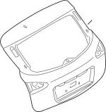 KMA001CB1B - Body: Lift Gate for INFINITI: FX35, FX37, FX50, QX70 Image