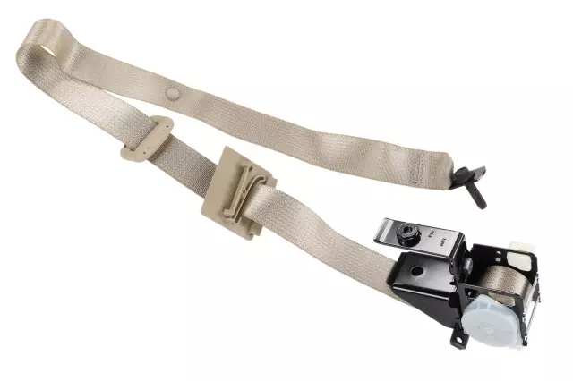 Light Cashmere Rear Center Seat Belt with Retractor - GM (89025931)