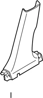 769164GA0C - BODY: Lower Center Pillar Trim for Infiniti Image