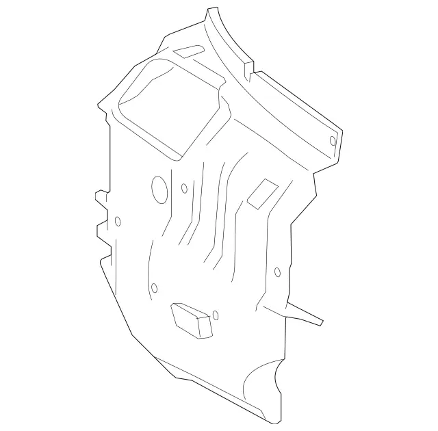 2216822000 - Panelling: Damping for Mercedes-Benz: 300S, CL550, CL600, CL63 AMG, CL65 AMG, S600, S63 AMG Image image