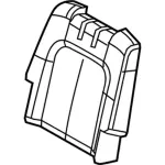 DE9Z7466601GC - Body: Seat Back Cover for Lincoln: MKT Image