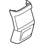 GB5Z78045E24CA - : Rear Trim Panel for Ford: Police Interceptor Utility Image