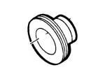 E3TZ6A312A - Engine: Pulley for Ford: E-250 Econoline Club Wagon, E-350 Econoline, E-350 Econoline Club Wagon, F-150, F-250, F-350, F-Super Duty Image