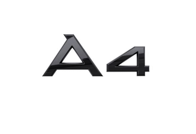 8W0071803 - Exterior: A4 Emblem - Black for Audi: A4 allroad, A4 Quattro Image