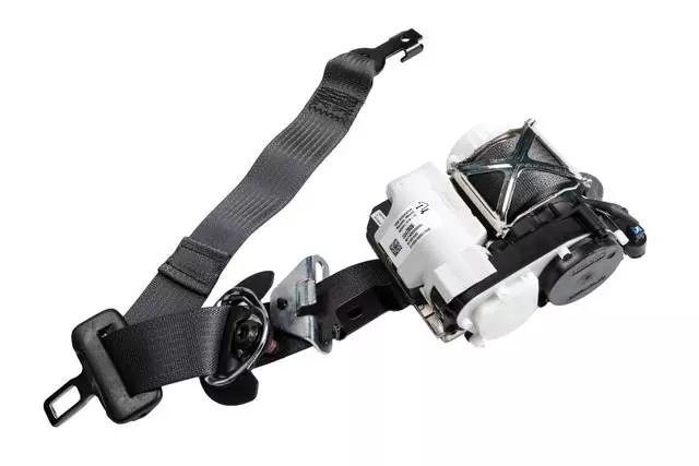 Black Driver Seat Belt with Retractor and Pre-Tensioner - GM (19332677)