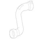 2055018401 - : Radiator Coolant Hose for Mercedes-Benz Image