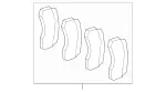74208820 - : Brake Pads Front for Mercedes-Benz Image
