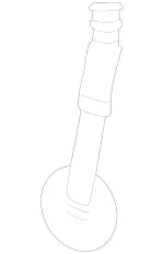 2238321300 - Heating and Ventilation: Condensation Hose for Mercedes-Benz: 350SD, Maybach S580, Maybach S680, S500, S580, S580e, S63 AMG E Performance Image