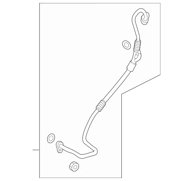 2138308604 - Heating and Ventilation: Refrigerant Line for Mercedes-Benz: CLS450, CLS53 AMG, E53 AMG Image image