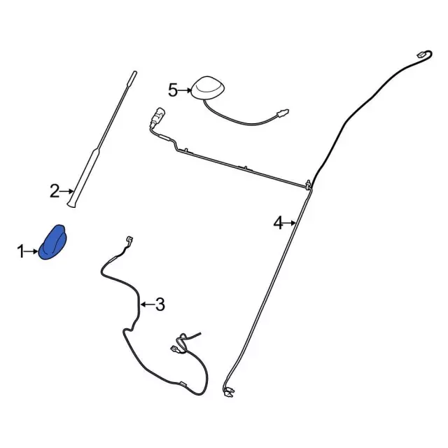 Radio Antenna Base - Ford (AV1Z-18813-B)