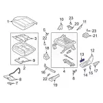 LB5Z14A701AB - Body: Seat Switch for Ford: Explorer, Police Interceptor Utility Image image
